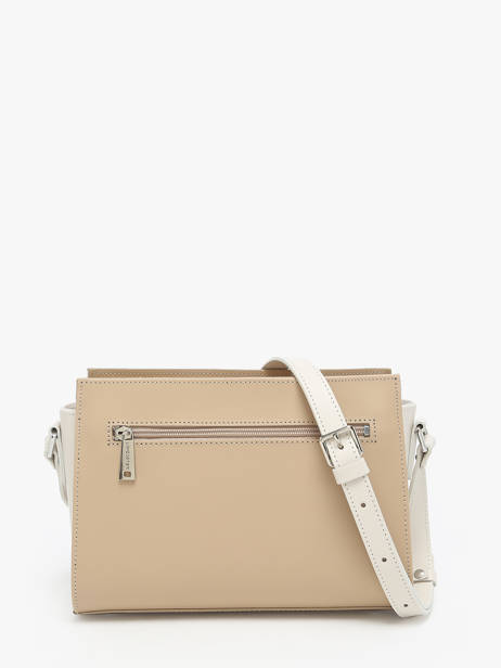 Cross Body Tas Smooth Leder Lancaster Beige smooth 437-02 ander zicht 4